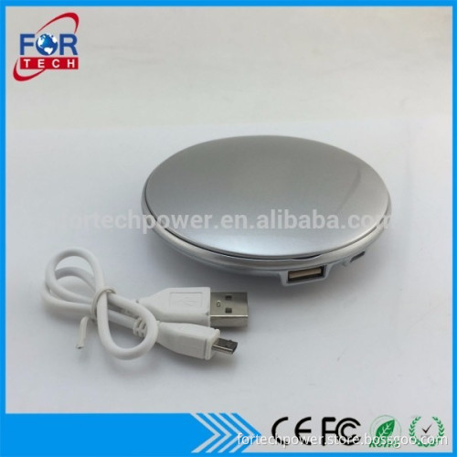 2017 Mirror Phone Gadgets Power Bank 5000mah for Lady